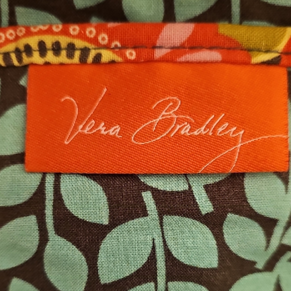 Vera Bradley Tan Artistic Bird Tote - Picture 9 of 11